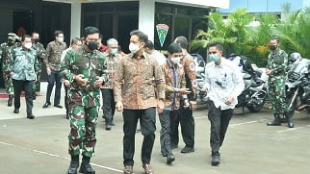 Menkes Budi Gunadi Sadikin bersama Panglima TNI, Masekal TNI Hadi Tjajanto, S.I.P