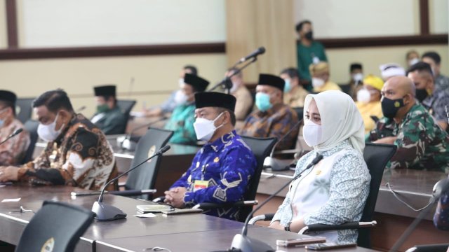 Fatmawati Rusdi Hadiri Pengarahan Menkopolhukam di Kantor Gubernur Sulsel