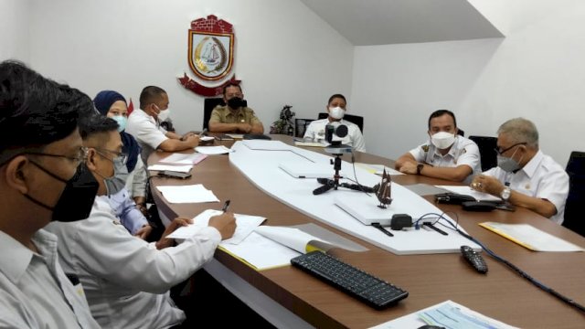 Jajaran Pemkot Makassar ikuti sosialisasi MCP via virtual yang digelar KPK