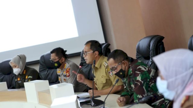Rapat Koordinasi Antisipasi Lonjakan Kasus Covid-19 di Makassar