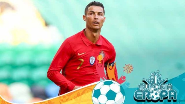 Bintang timnas Portugal yaitu Cristiano Ronaldo berhak menyabet penghargaan top skor Euro 2020 setelah kegagalan Harry Kane mencetak gol di laga final. (Carlos Rodrigues/Getty Images)