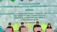 Wujudkan Kesejahteraan Masyarakat, PT Vale MOU dengan Pemerintah Luwu Timur