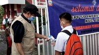 Begini Penampakan Pemeriksaan Prokes di SD Inpres Pannampu 1