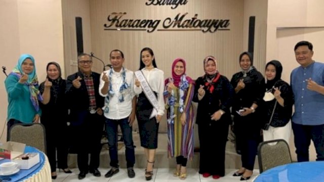 Ketua DPRD Kota Makassar, Rudianto Lallo menerima kunjungan Karisha Alifputri salah satu finalis dari Sulawesi Selatan pada ajang Pemilihan Puteri Indonesia 2022 