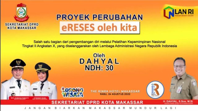 DPRD Kota Makassar Perkenalkan Applikasi eRO’TA, Apa Itu?