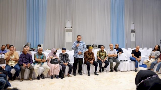 Acara perpisahan Moh. Ramdhan Pomanto sebagai Ketua Ikatan Keluarga Alumni (IKA) Arsitek Universitas Hasanuddin (Unhas) di kediaman pribadinya, Jalan Amirullah, Kamis (19/1/2023). 