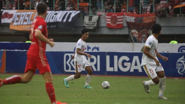 Laga Persija Jakarta melawan PSM Makassar di Stadion Patriot Candrabhaga, Bekasi, Jawa Barat, Rabu (25/1/2023). (Foto: Ofisial PSM Makassar)