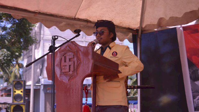Ketua Dewan Pimpinan Provinsi Perhimpunan Pemuda Hindu (DPP Peradah) Indonesia Sulawesi Selatan, Putu Nopa Gunawan