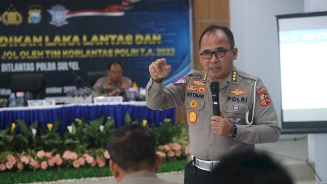 Gelar Monitoring dan Evaluasi Laka Lantas, Komitmen Ditlantas Polda Sulsel Kurangi Angka Laka Lantas