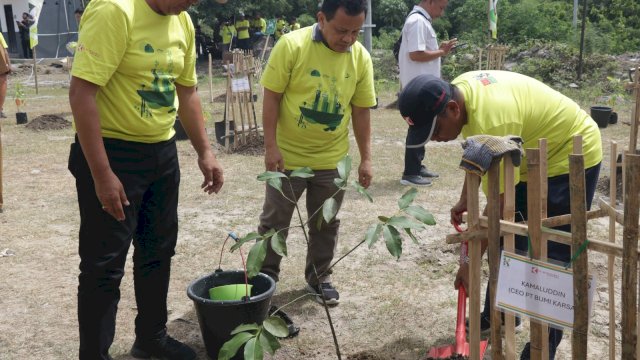 Bumi Karsa melalui program Corporate Social Responsibility (CSR) melaksanakan kegiatan penanaman pohon yang secara resmi dilaksanakan di Uluale, Kecamatan Watang Pulu, Kabupaten Sidrap 30/1/24.