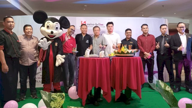 Swiss-Belinn Panakkukang Makassar merayakan ulang tahun ke-12nya dengan tema Rise and Shine. (Foto:ist)