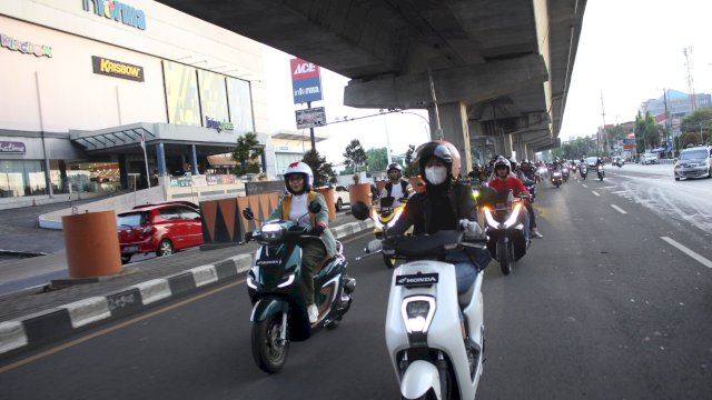 Astra Motor Sulawesi Selatan main dealer sepeda motor Honda untuk wilayah Sulawesi Selatan, Barat, Tenggara dan Ambon, menggelar Honda Community Bikers Soleh bertema Rindu Berbuat Kebaikan.(Foto:Astra)