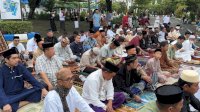 Ribuan Jamaah Laksanakan Shalat Idul Fitri di Kampus Unismuh Makassar