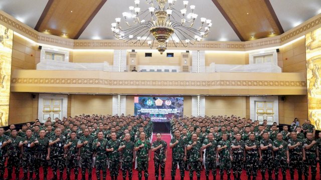 Panglima TNI Beri Pengarahan Kepada Personel Purna Tugas Latma Purkota Gelombang I Yordania dan Belarusia