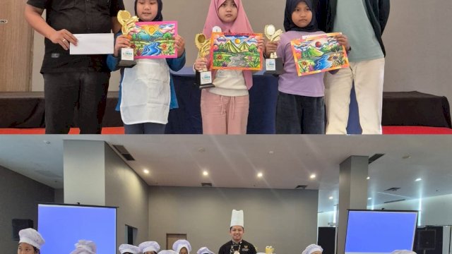 Gammara Hotel Makassar. Dalam rangka menumbuhkan semangat kreativitas dan imajinasi anak-anak di Kota Makassar, Hotel Gammara Makassar menyelenggarakan lomba mewarnai dan dekorasi Cupcake.(Foto:Gammara)