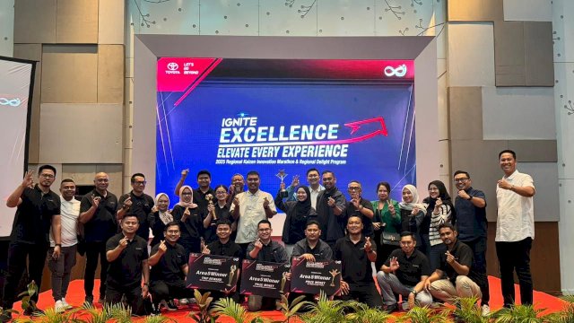Dua cabang Kalla Toyota sukses menyabet gelar juara dalam ajang Regional Kaizen & Innovation Marathon (RKIM) dan Regional Delight Program (RDP) Contest 2025.(Foto:Toyota)