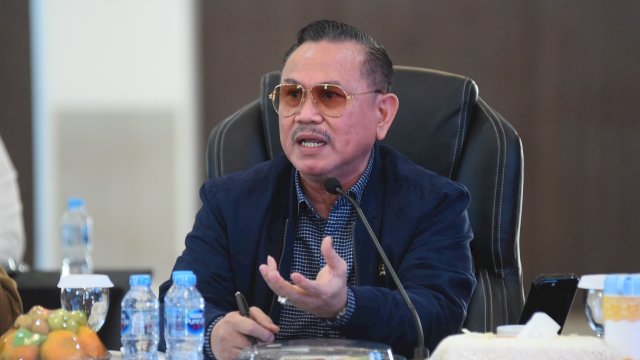 Anggota Komisi III DPR RI Fraksi Partai Demokrat Irjen Pol (P) Drs. Frederik Kalalembang saat melakukan Kunspek di Lampung